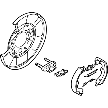 2014 Nissan Murano Brake Backing Plate - 44000-CA01B