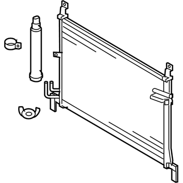 Nissan 92100-JF00A Condenser & Liquid Tank Assy