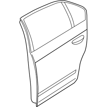 Nissan 82100-8J030 Door-Rear,RH