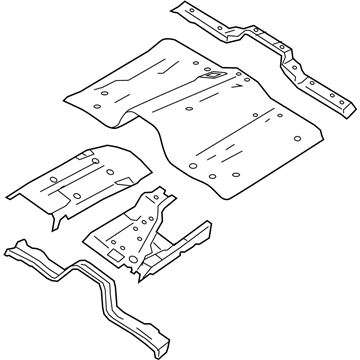 2019 Nissan Titan Floor Pan - 74300-EZ00A