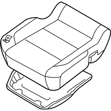 Nissan 87300-ZQ00A Cushion Assembly - Front Seat