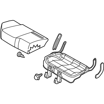 Nissan 88300-CA401 Cushion Assy-Rear Seat,RH