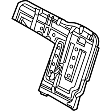 Nissan 88601-CA000 Frame Assembly-Rear Seat Back,R