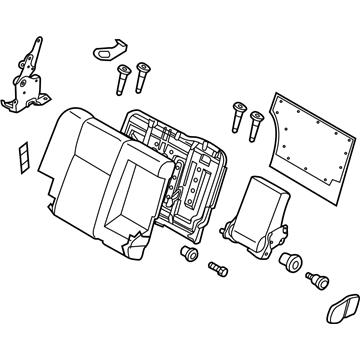 Nissan 88600-CB201 Back Assy-Rear Seat