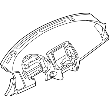 Nissan 68200-ZB012 Panel & Pad Assy-Instrument