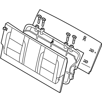 Nissan 89600-7S502 Back Assy-3RD Seat