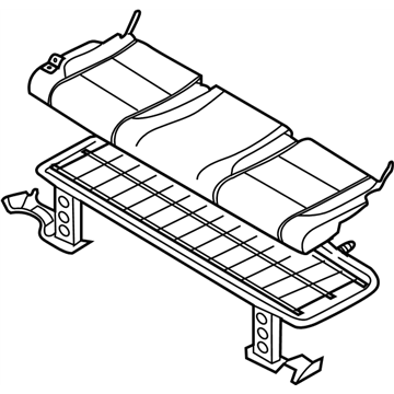 Nissan 89300-7S501 Cushion Assy-3RD Seat