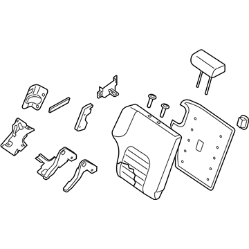 Nissan 88600-ZL41A Back Assy-Rear Seat