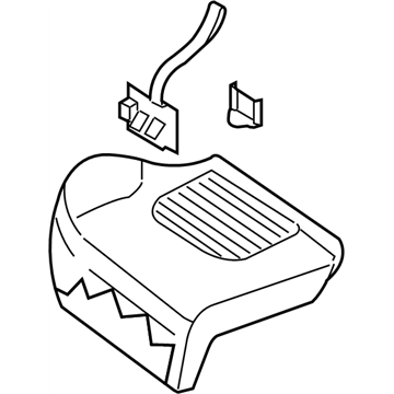 Nissan 88300-ZL20E Cushion Assy-Rear Seat,RH