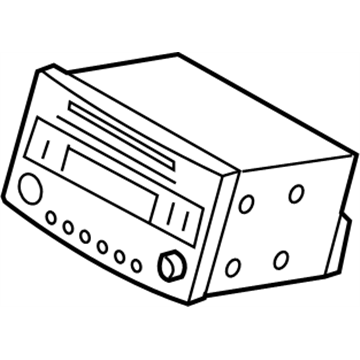 Nissan 28188-CF000 Radio Unit,W/CD And Cassette