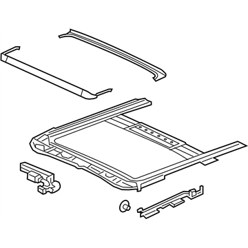 Nissan 91306-3TA1D Rail Complete-SUNROOF