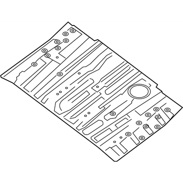 Nissan 74512-3JA0A Floor Re Front