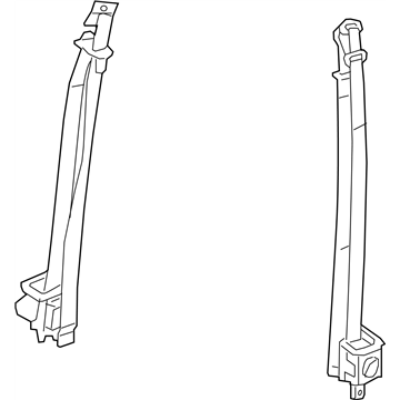 Nissan 86885-EZ28A Tongue Belt Assembly, Pretensioner Front Left