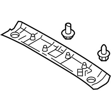 Nissan 73966-1LA1A GARNISH Roof Rear