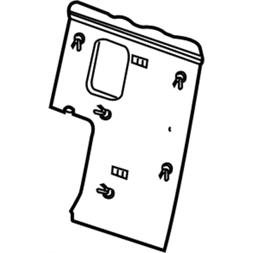 Nissan 89605-ZQ30A Board-3RD Seat Back