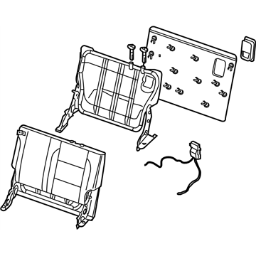 Nissan 89650-ZC31C Back Assembly-3RD Seat,L