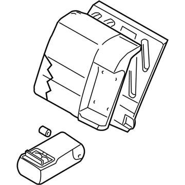 Nissan 88612-7Y400 Back Assembly - Rear Seat,Center R 60%