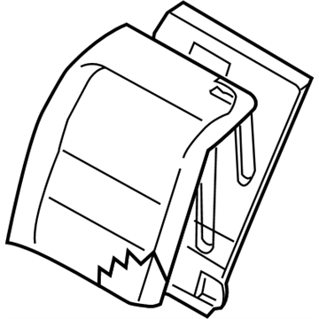 Nissan 88650-ZK40A Back Assy-Rear Seat,LH