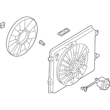 2000 Nissan Quest Fan Blade - 21481-7B000