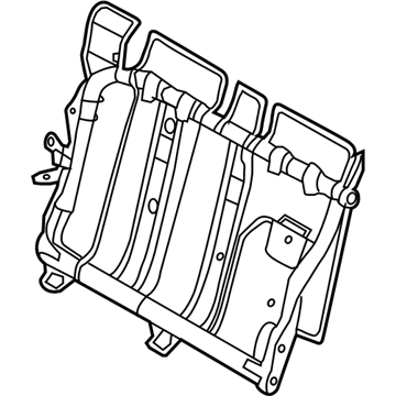 Nissan 89601-1JA0D Frame Assy-D Seat Back,RH