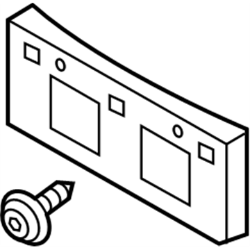 Nissan 96210-4RA0A Bracket-Licence Plate