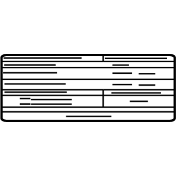 Nissan 14805-1TV0A Label-Emission Control