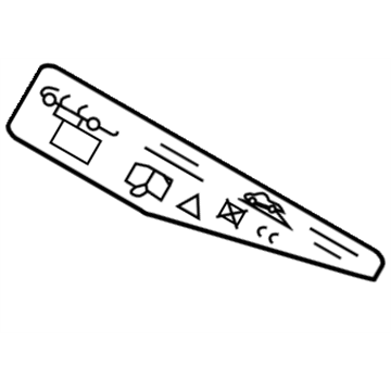 Nissan 99555-ET007 Label-Caution Jack Setting