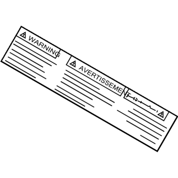 Nissan 99556-EH107 Label-Warning,Jack