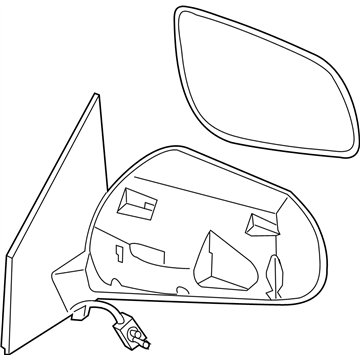 Nissan 96302-CA300 Mirror Assembly-Door,LH