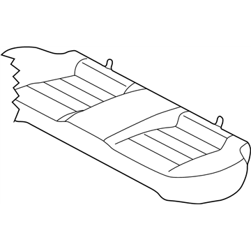 Nissan 88320-9E572 Trim Assembly-Rear Seat Cushion