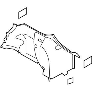 Nissan 84951-EM30B FINISHER-Luggage Side,Lower L