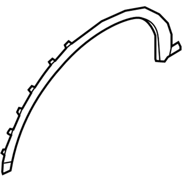 Nissan 76852-5AA0A Mudguard-Center,Front RH