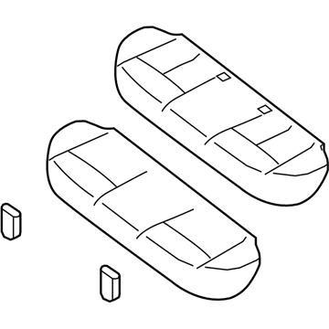 Nissan 88300-3TD0A Cushion Assembly Rear Seat