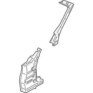 Nissan 76211-1ET1A Pillar-Front,Outer Upper LH