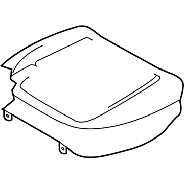 Nissan 88320-ZK51A Trim Assembly-Rear Seat Cushion