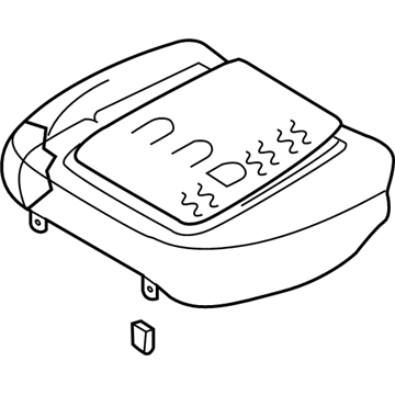 Nissan 88300-ZK41C Cushion Assy-Rear Seat,RH