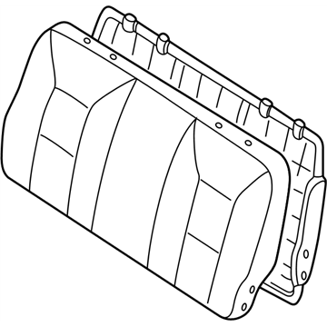 Nissan 89600-7B200 Back Assy-3RD Seat