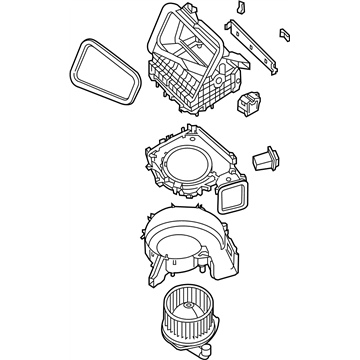 Nissan 27210-1PA0A Blower Assembly-Air Conditioner