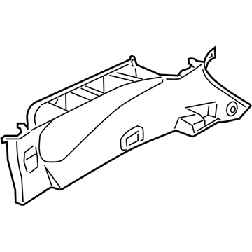 Nissan 84941-1AA0A Finisher-Luggage Side,Upper LH