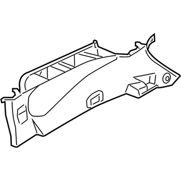 Nissan 84940-1SV0A Finisher-Luggage Side,Upper RH