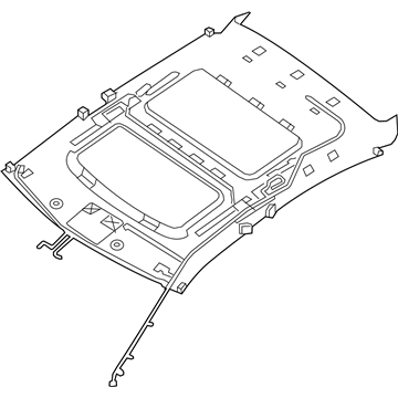 Nissan 73910-4RD0A Cloth Assy-Headlining