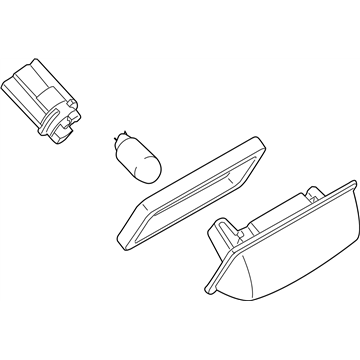 Nissan 26510-EL000 Lamp Assembly-Licence Plate