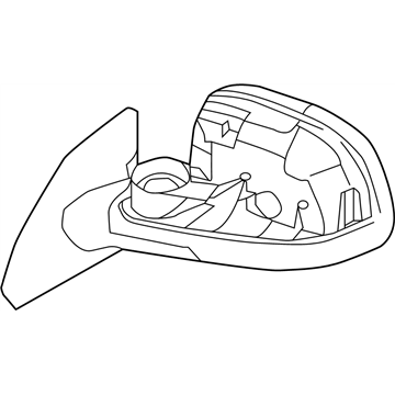 Nissan 96301-4NC0B Mirror Assembly-Door,RH