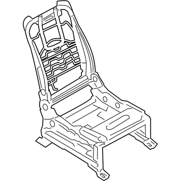 Nissan 87101-1LT7A Frame & Adjuster Assy-Front Seat,RH