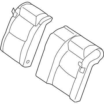 Nissan 88650-1Z001 Back-Rear Seat LH