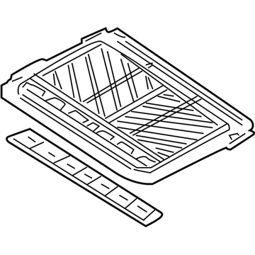 Nissan 91250-5M003 Shade Assy-Sunroof