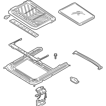 Nissan 91205-4Z300 Sunroof Complete-Slide