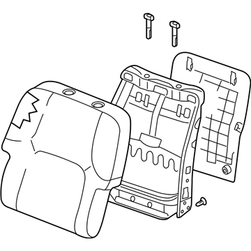 Nissan 87600-EA261 Back Assy-Front Seat