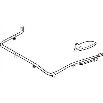 Nissan 28208-9KF0A Antenna Assy-Roof