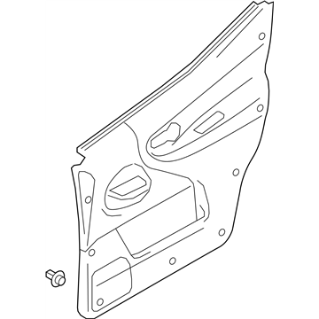 Nissan 80900-3LM6A Finisher Assy-Front Door,RH